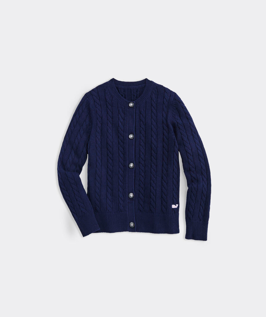 Nautical Navy Cable Cardigan