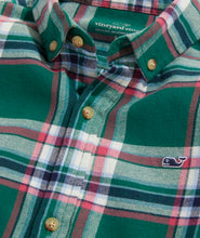 Load image into Gallery viewer, Plaid Turf Green Flannel Shirt
