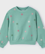 Load image into Gallery viewer, Mint Daisy Pullover
