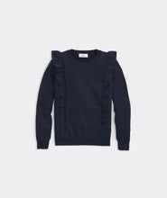 Load image into Gallery viewer, Ruffled Nautical Crew Sweater
