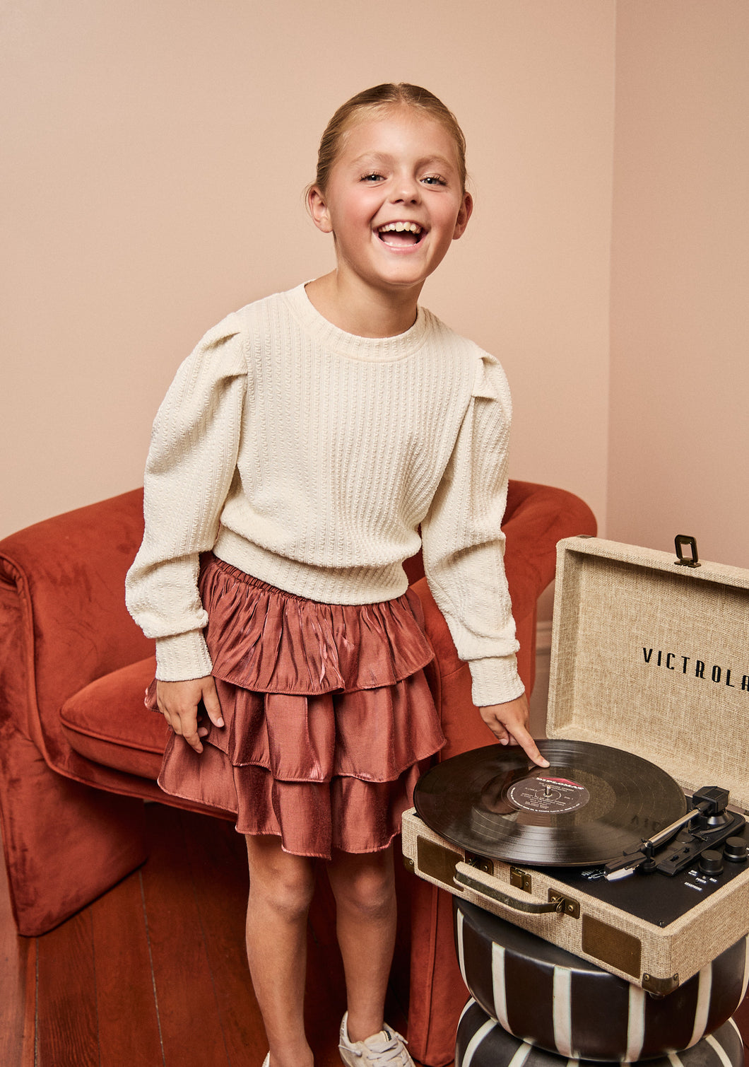 Jane Sweatshirt Textured Cream