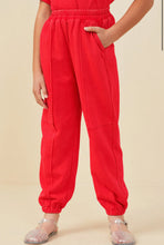 Load image into Gallery viewer, Red Paneled Joggers
