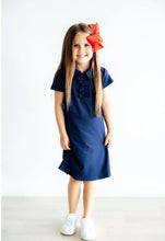 Load image into Gallery viewer, Navy Polo Dress
