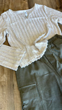 Load image into Gallery viewer, Beige Vertical Stripes Top
