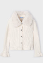 Load image into Gallery viewer, Fur Collar Cardigan
