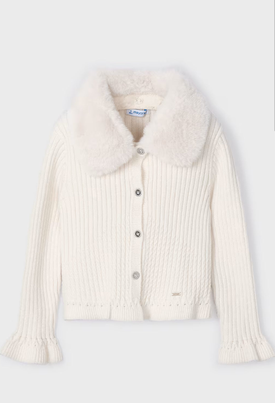 Fur Collar Cardigan