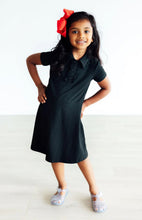 Load image into Gallery viewer, Black Polo Dress
