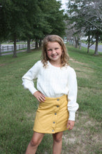 Load image into Gallery viewer, Yellow Quilted Skirt
