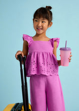 Load image into Gallery viewer, Orchid Eyelet Pant Set
