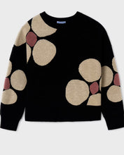 Load image into Gallery viewer, Black Flower Sweater
