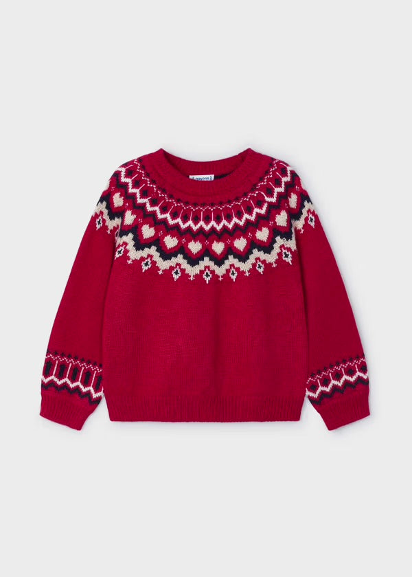 Cherry Jacquard Sweater