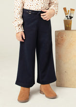 Load image into Gallery viewer, Navy Buckle Flared Pant
