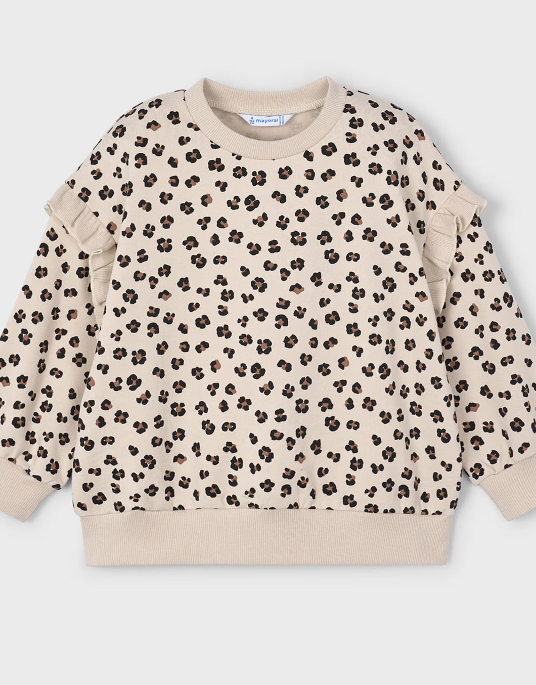 Cheetah Ruffle Pullover