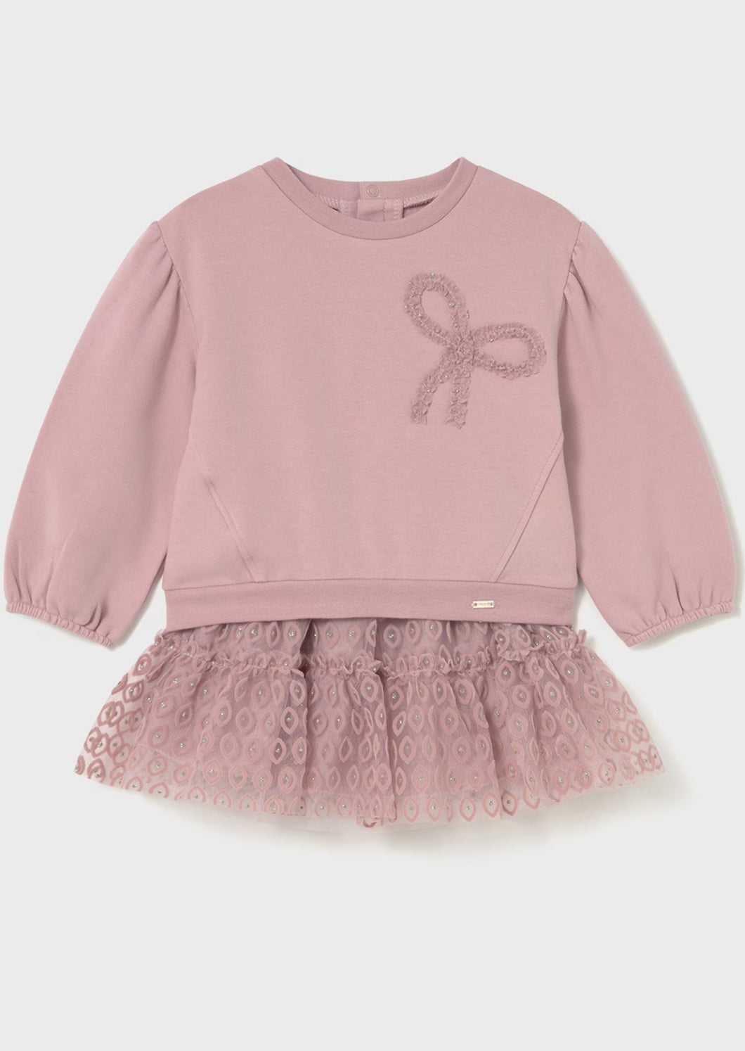 Blush Tulle Skirt Sweater Set