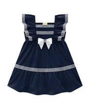 Load image into Gallery viewer, Navy Embellished Mini Dress
