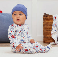 Load image into Gallery viewer, Batter Up Footed Romper
