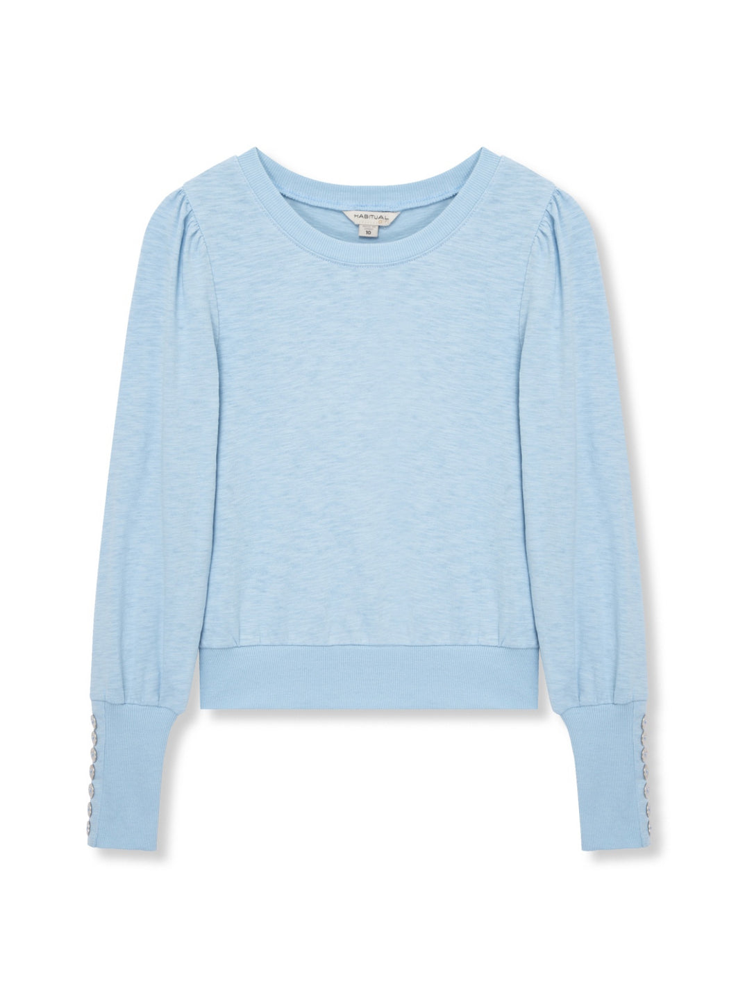 Icy Blue Puff Sleeve