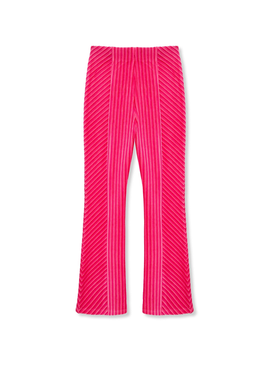 Hot Pink Ribbed Velour Legging