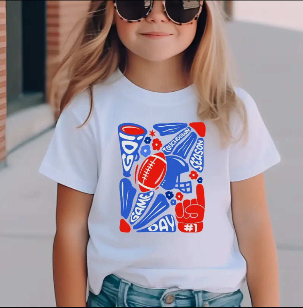 Blue & Red Retro Game Day