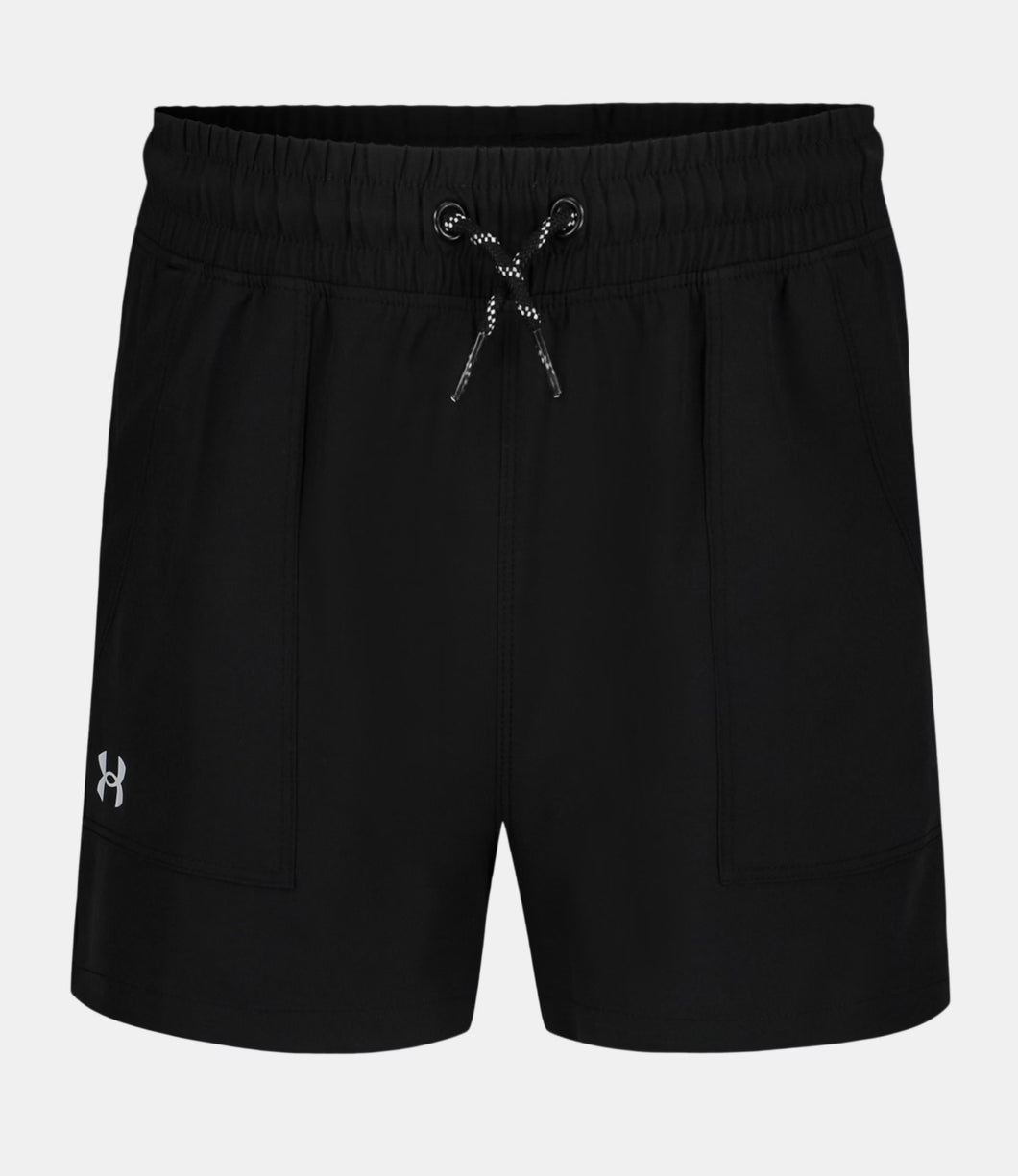 Girls UA Black Base Short