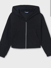 Load image into Gallery viewer, Black Zip Up Hoodie
