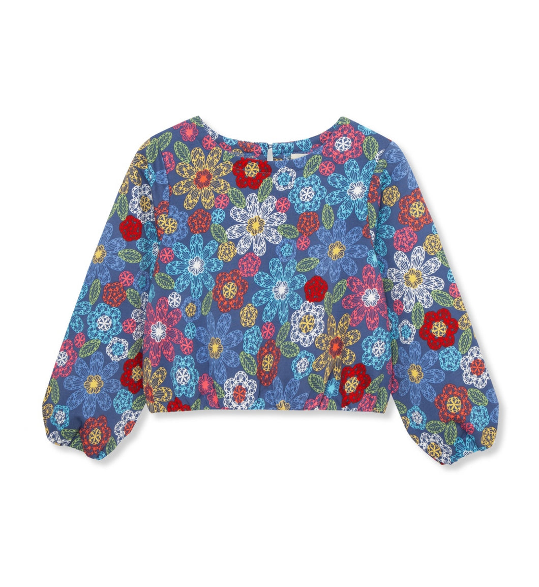 Flower Print Pullover