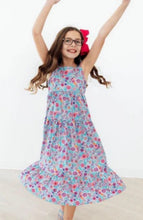 Load image into Gallery viewer, Tropical Garden Ruffle Maxi Dress
