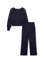 Load image into Gallery viewer, Navy Pullover Pant Set
