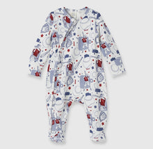 Load image into Gallery viewer, Batter Up Footed Romper
