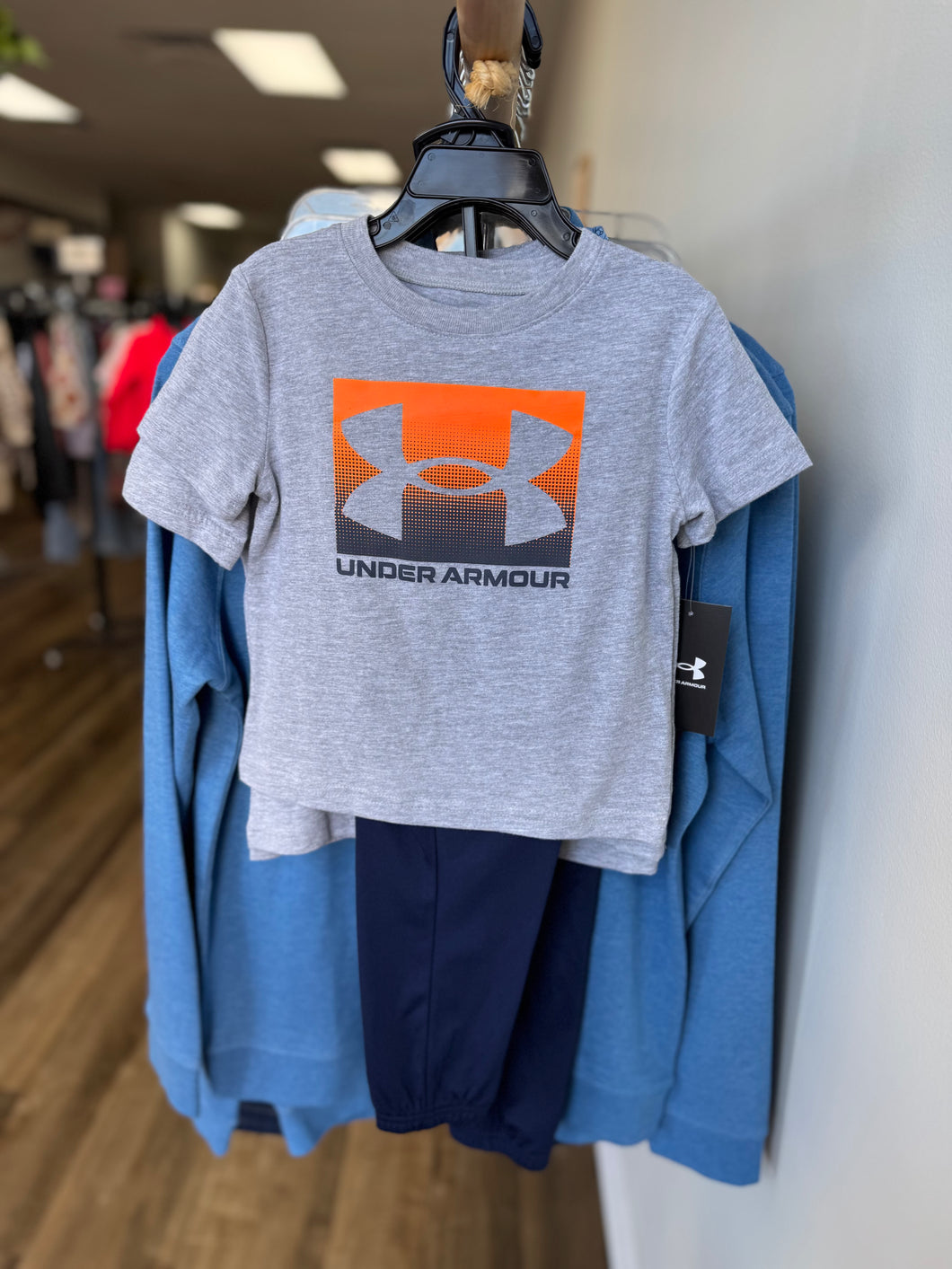 Boys UA Tech SS Jogger Set