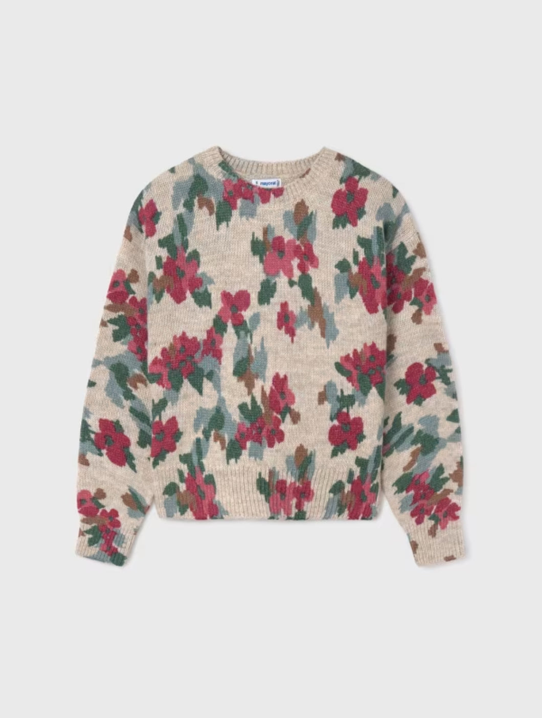 Flower Print Sweater