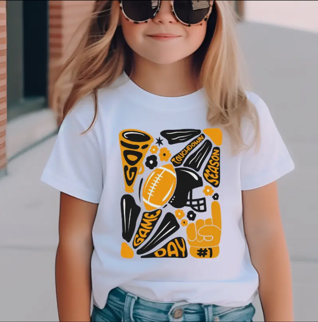 Black & Gold Retro Game Day