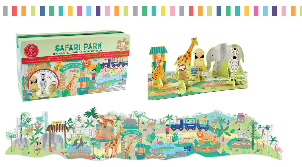 Safari Park 60pc/ Jigsaw with Figures