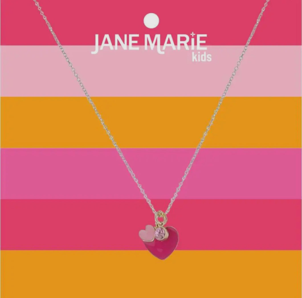 Gold Chain Pink Heart