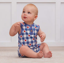 Load image into Gallery viewer, Patriotic Sleeveless Shortie Romper
