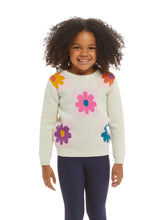 Load image into Gallery viewer, Flower Navy Sweater
