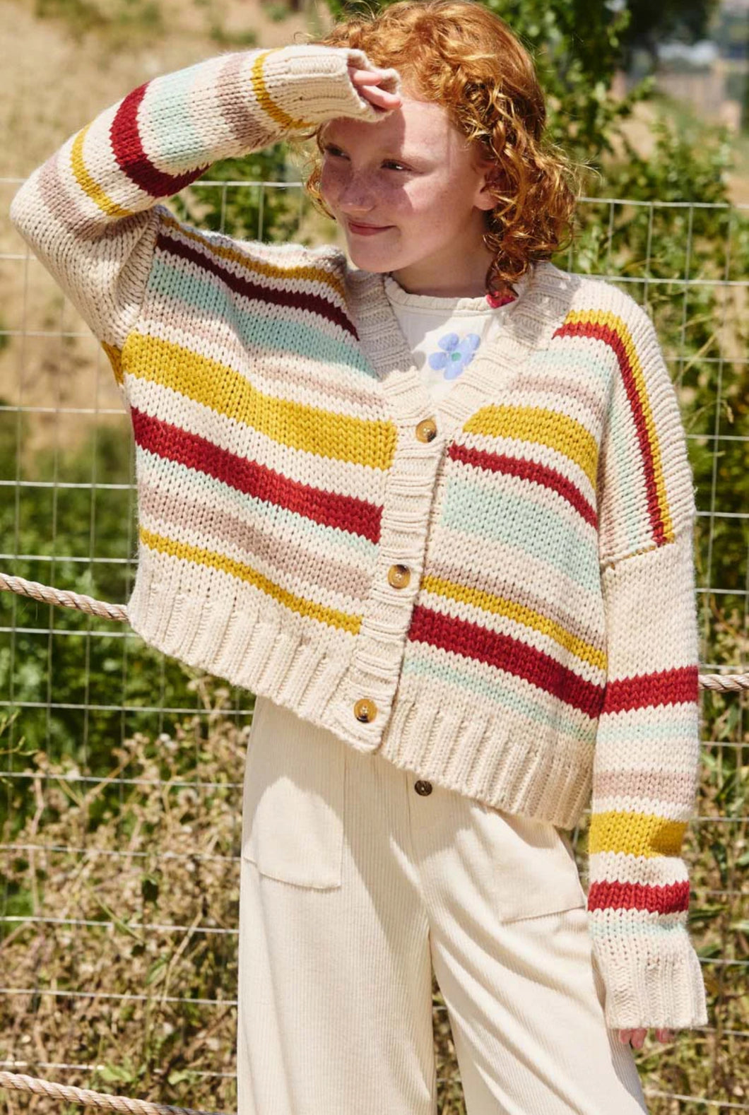 Multi Stripe Cardigan