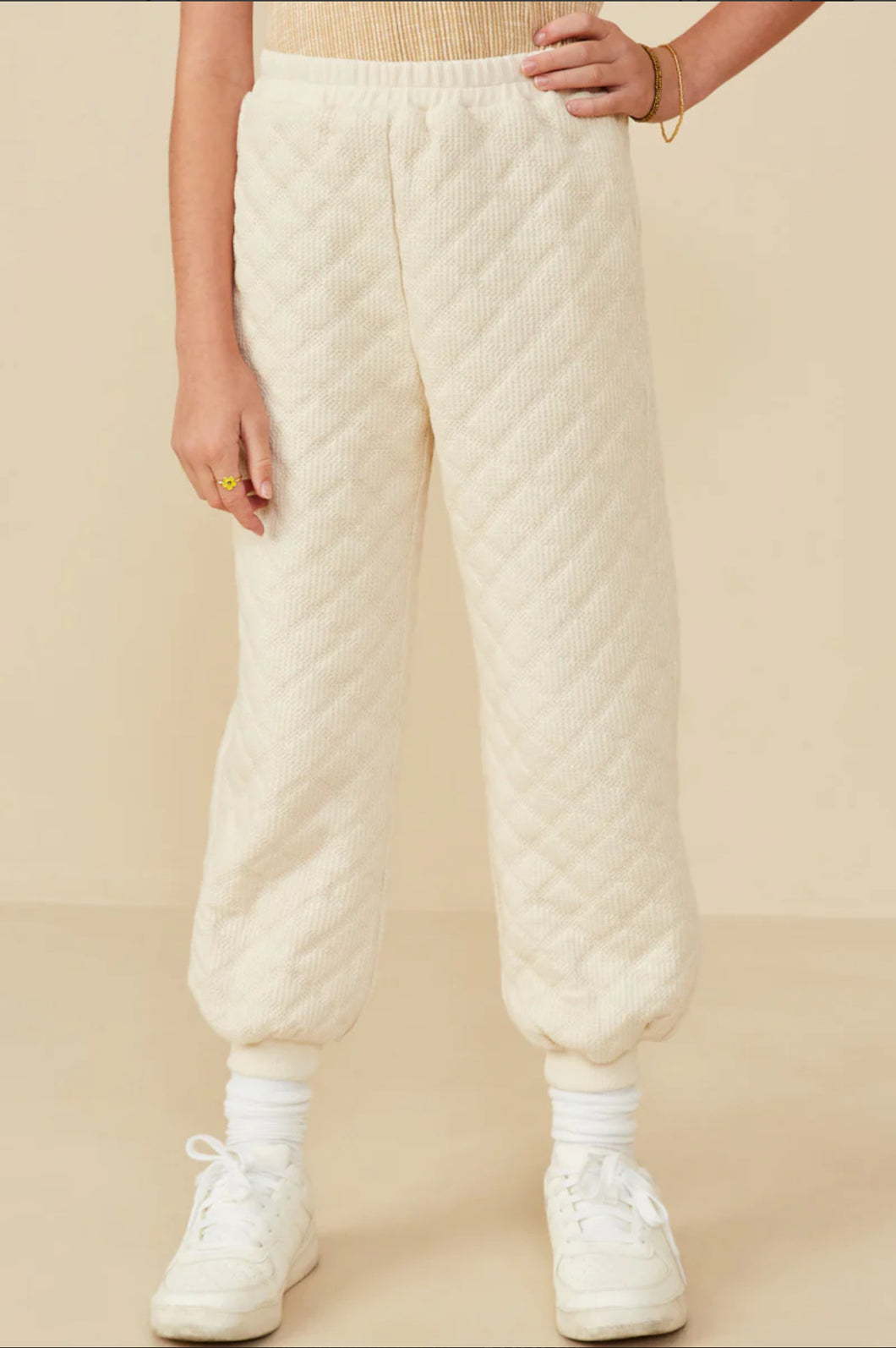 Quilted Knit Jogger