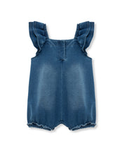 Load image into Gallery viewer, Denim Ruffle Romper
