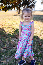 Load image into Gallery viewer, Tropical Garden Ruffle Maxi Dress
