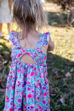 Load image into Gallery viewer, Tropical Garden Ruffle Maxi Dress
