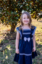 Load image into Gallery viewer, Navy Embellished Mini Dress
