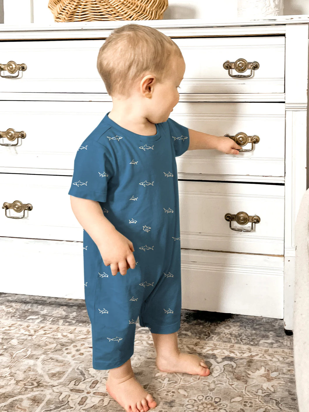 Sharks Shortie Romper