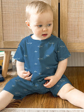 Load image into Gallery viewer, Sharks Shortie Romper
