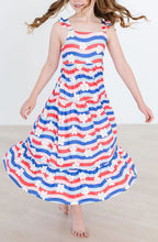 Load image into Gallery viewer, July Vibes Ruffle Maxi Dress
