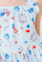 Load image into Gallery viewer, Baby You&#39;re a Firework Ruffle Cross Back Dress
