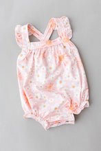 Load image into Gallery viewer, Sweet &amp; Sunny Ruffle Cross Back Romper
