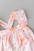 Load image into Gallery viewer, Sweet &amp; Sunny Ruffle Cross Back Romper
