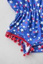 Load image into Gallery viewer, Star Bright Pom Pom Romper
