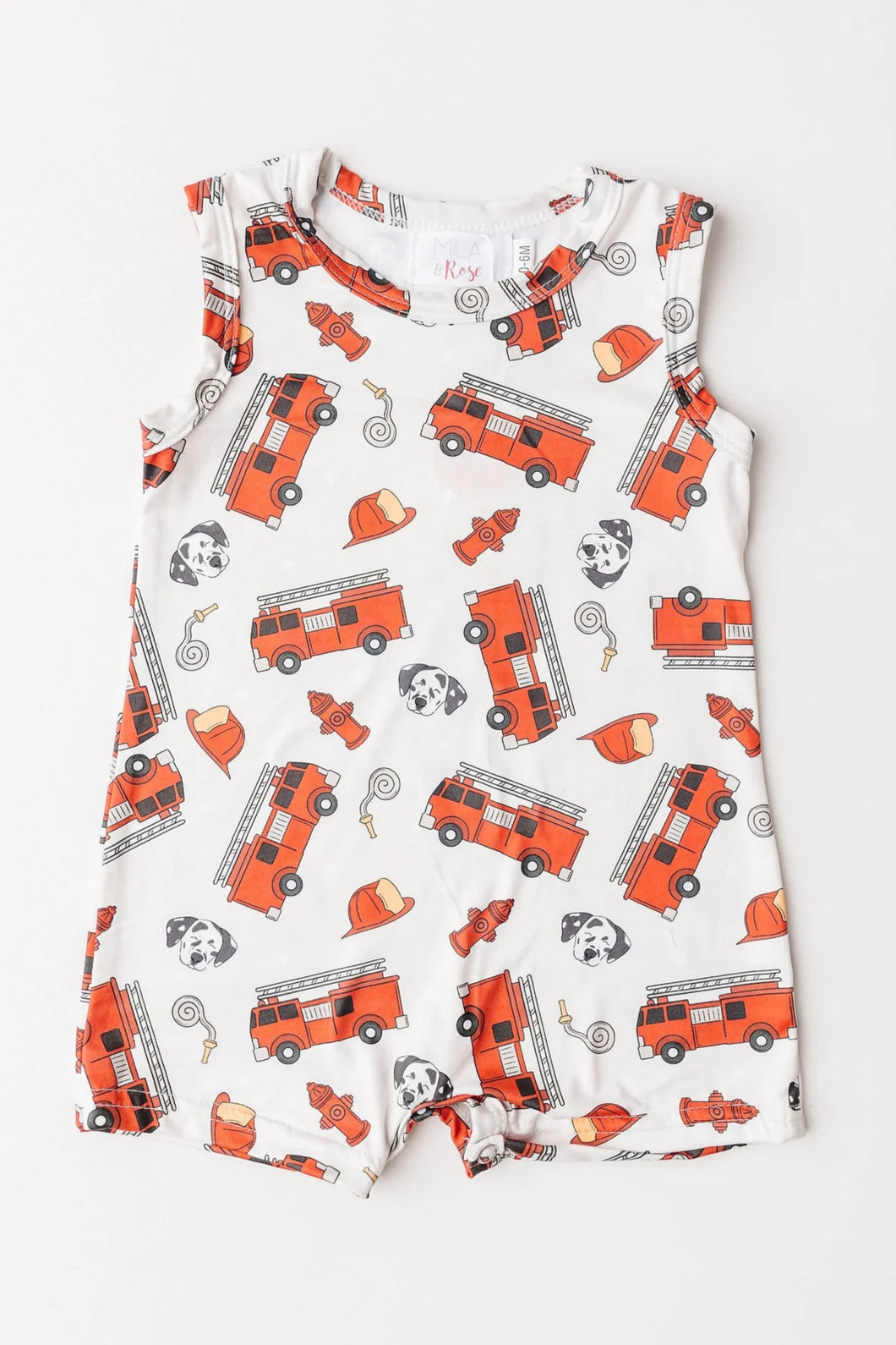Firetrucks Shorty One-Piece